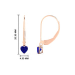 Load image into Gallery viewer, cute-heart-shape-sapphire-lever-back-dangles-in-rose-gold-FDEAR11236HTGSABL-0.50CT-NL-RG.jpg

