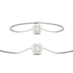 Load image into Gallery viewer, Alphabet disc diamond bracelet

