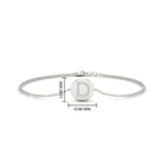 Load image into Gallery viewer, Alphabet disc diamond bracelet

