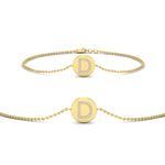 Load image into Gallery viewer, Alphabet disc diamond bracelet
