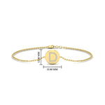 Load image into Gallery viewer, Alphabet disc diamond bracelet

