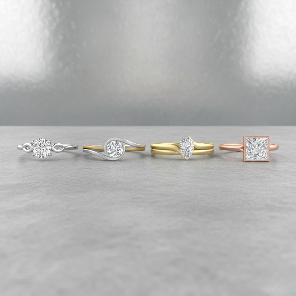 Luxury Solitaire Engagement Rings ($5,000 and Above)