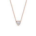 Load image into Gallery viewer, Solitaire Bezel Heart Shape Pendant
