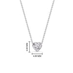 Load image into Gallery viewer, Solitaire Bezel Heart Shape Pendant
