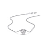 Load image into Gallery viewer, Solitaire Bezel Heart Shape Pendant
