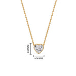 Load image into Gallery viewer, Solitaire Bezel Heart Shape Pendant
