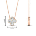 Thumbnail 9 - dainty-four-petal-flower-charm-pendant-in-rose-gold-FDPD1101ANGLE2-NL-RG-HW