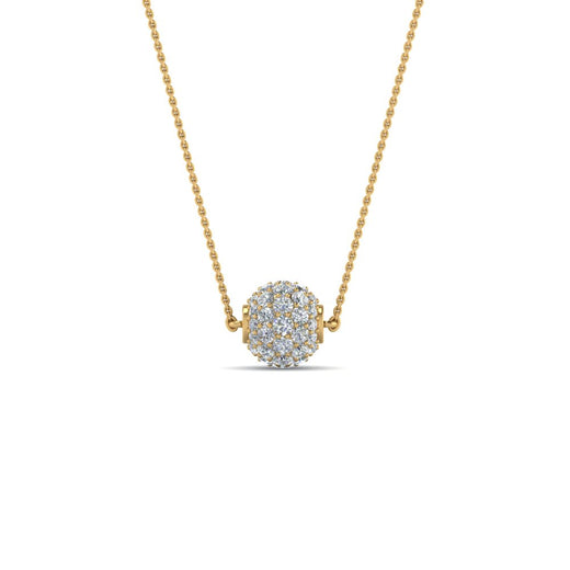 dainty-half-carat-diamond-cluster-ball-necklace-in-14K-yellow-gold-FDPD8433ANGLE2-NL-YG