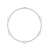 Load image into Gallery viewer, dainty-open-heart-bracelet-in-rose-gold-FD-BRC8650ANGLE2-NL-RG