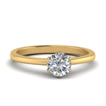 Load image into Gallery viewer, dainty-round-cut-six-prong-solitaire-ring-for-women-in-yellow-gold-FD9334ROR-NL-YG