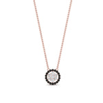 Load image into Gallery viewer, daisy-pendant-diamond-necklace-with-black-diamond-halo-in-FDPD10788-GBLACK-ANGLE1-NL-RG
