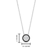 Load image into Gallery viewer, daisy-pendant-diamond-necklace-with-black-diamond-halo-in-FDPD10788-GBLACK-ANGLE1-NL-WG