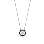 Load image into Gallery viewer, daisy-pendant-diamond-necklace-with-black-diamond-halo-in-FDPD10788-GBLACK-ANGLE1-NL-WG
