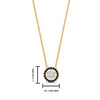 Load image into Gallery viewer, daisy-pendant-diamond-necklace-with-black-diamond-halo-in-FDPD10788-GBLACK-ANGLE1-NL-YG