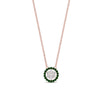 Load image into Gallery viewer, daisy-pendant-diamond-necklace-with-emerald-halo-in-FDPD10788-GEMGR-ANGLE1-NL-RG