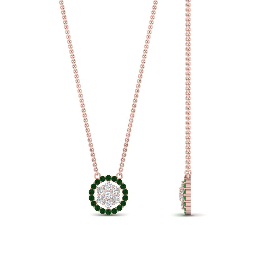 daisy-pendant-diamond-necklace-with-emerald-halo-in-FDPD10788-GEMGR-ANGLE1-NL-RG