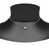 Load image into Gallery viewer, daisy-pendant-diamond-necklace-with-emerald-halo-in-FDPD10788-GEMGR-ANGLE1-NL-WG