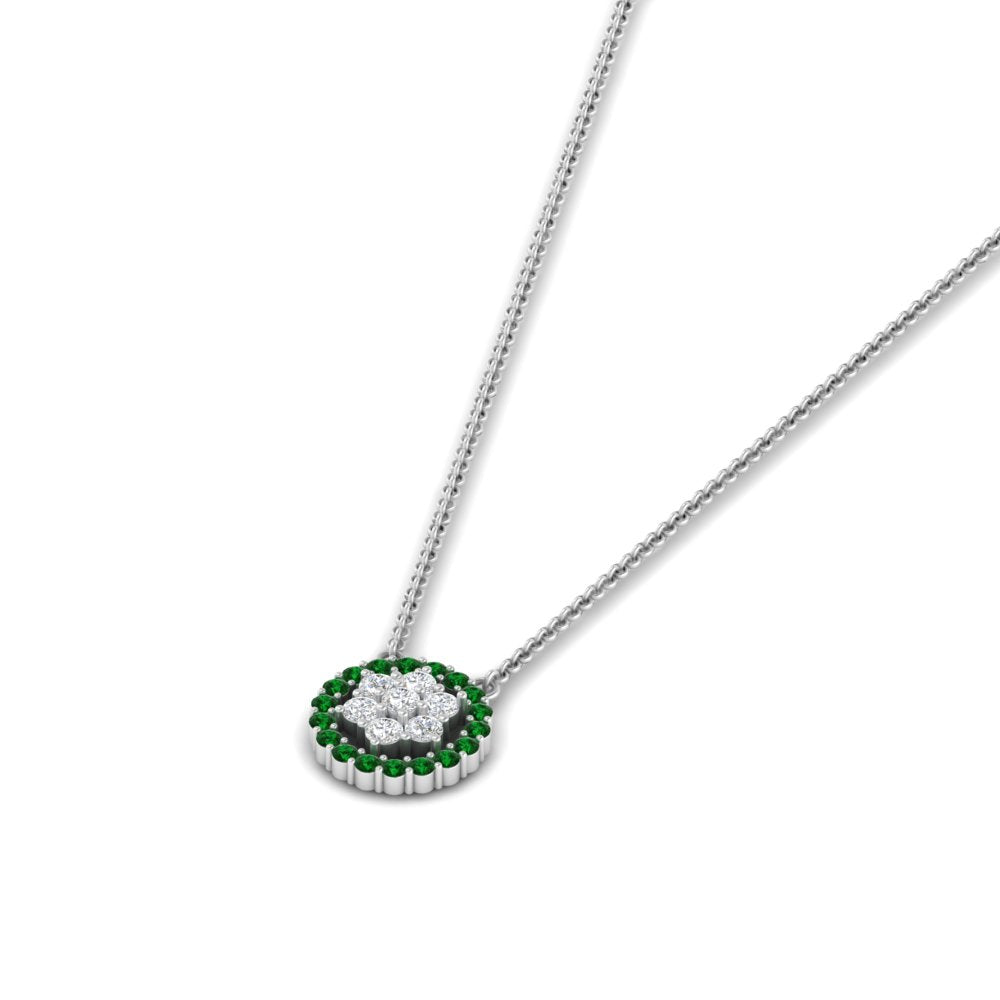 daisy-pendant-diamond-necklace-with-emerald-halo-in-FDPD10788-GEMGR-ANGLE1-NL-WG
