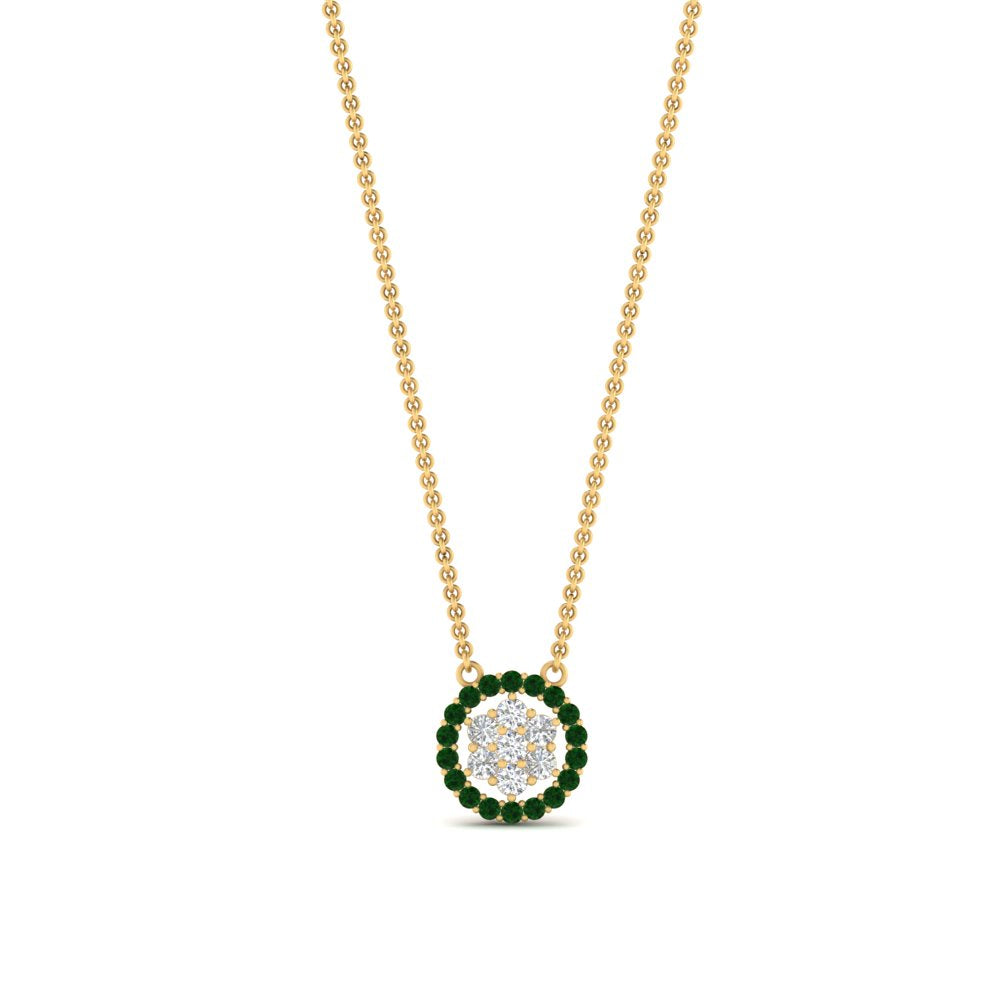 daisy-pendant-diamond-necklace-with-emerald-halo-in-FDPD10788-GEMGR-ANGLE1-NL-YG