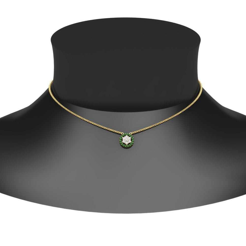 daisy-pendant-diamond-necklace-with-emerald-halo-in-FDPD10788-GEMGR-ANGLE1-NL-YG