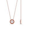 Load image into Gallery viewer, daisy-pendant-diamond-necklace-with-orange-sapphire-halo-in-FDPD10788-GSAOR-ANGLE1-NL-RG