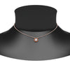 Load image into Gallery viewer, daisy-pendant-diamond-necklace-with-orange-sapphire-halo-in-FDPD10788-GSAOR-ANGLE1-NL-RG
