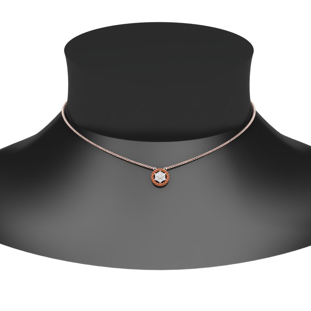daisy-pendant-diamond-necklace-with-orange-sapphire-halo-in-FDPD10788-GSAOR-ANGLE1-NL-RG