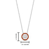Load image into Gallery viewer, daisy-pendant-diamond-necklace-with-orange-sapphire-halo-in-FDPD10788-GSAOR-ANGLE1-NL-WG