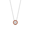 Load image into Gallery viewer, daisy-pendant-diamond-necklace-with-orange-sapphire-halo-in-FDPD10788-GSAOR-ANGLE1-NL-WG