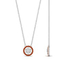 Load image into Gallery viewer, daisy-pendant-diamond-necklace-with-orange-sapphire-halo-in-FDPD10788-GSAOR-ANGLE1-NL-WG