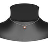 Load image into Gallery viewer, daisy-pendant-diamond-necklace-with-orange-sapphire-halo-in-FDPD10788-GSAOR-ANGLE1-NL-WG