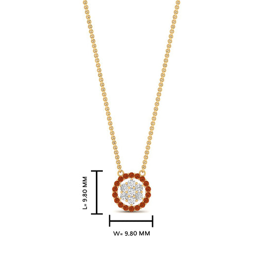 daisy-pendant-diamond-necklace-with-orange-sapphire-halo-in-FDPD10788-GSAOR-ANGLE1-NL-YG