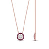 Load image into Gallery viewer, daisy-pendant-diamond-necklace-with-pink-sapphire-halo-in-FDPD10788-GSADRPI-ANGLE1-NL-RG