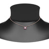 Load image into Gallery viewer, daisy-pendant-diamond-necklace-with-pink-sapphire-halo-in-FDPD10788-GSADRPI-ANGLE1-NL-RG