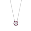 Load image into Gallery viewer, daisy-pendant-diamond-necklace-with-pink-sapphire-halo-in-FDPD10788-GSADRPI-ANGLE1-NL-WG