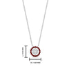 Load image into Gallery viewer, daisy-pendant-diamond-necklace-with-ruby-halo-in-FDPD10788-GRUDR-ANGLE1-NL-WG