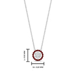 Load image into Gallery viewer, daisy-pendant-diamond-necklace-with-ruby-halo-in-FDPD10788-GRUDR-ANGLE1-NL-WG
