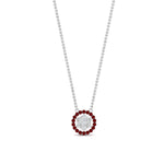 Load image into Gallery viewer, daisy-pendant-diamond-necklace-with-ruby-halo-in-FDPD10788-GRUDR-ANGLE1-NL-WG
