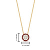 Load image into Gallery viewer, daisy-pendant-diamond-necklace-with-ruby-halo-in-FDPD10788-GRUDR-ANGLE1-NL-YG