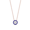 Load image into Gallery viewer, daisy-pendant-diamond-necklace-with-sapphire-halo-in-FDPD10788-GSABL-ANGLE1-NL-RG