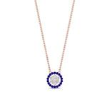 Load image into Gallery viewer, daisy-pendant-diamond-necklace-with-sapphire-halo-in-FDPD10788-GSABL-ANGLE1-NL-RG
