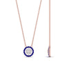 Load image into Gallery viewer, daisy-pendant-diamond-necklace-with-sapphire-halo-in-FDPD10788-GSABL-ANGLE1-NL-RG