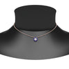 Load image into Gallery viewer, daisy-pendant-diamond-necklace-with-sapphire-halo-in-FDPD10788-GSABL-ANGLE1-NL-RG