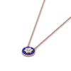 Load image into Gallery viewer, daisy-pendant-diamond-necklace-with-sapphire-halo-in-FDPD10788-GSABL-ANGLE1-NL-RG