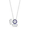 Load image into Gallery viewer, daisy-pendant-diamond-necklace-with-sapphire-halo-in-FDPD10788-GSABL-ANGLE1-NL-WG