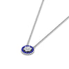Load image into Gallery viewer, daisy-pendant-diamond-necklace-with-sapphire-halo-in-FDPD10788-GSABL-ANGLE1-NL-WG