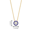 Load image into Gallery viewer, daisy-pendant-diamond-necklace-with-sapphire-halo-in-FDPD10788-GSABL-ANGLE1-NL-YG