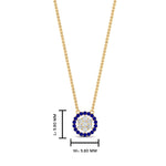 Load image into Gallery viewer, daisy-pendant-diamond-necklace-with-sapphire-halo-in-FDPD10788-GSABL-ANGLE1-NL-YG
