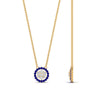 Load image into Gallery viewer, daisy-pendant-diamond-necklace-with-sapphire-halo-in-FDPD10788-GSABL-ANGLE1-NL-YG