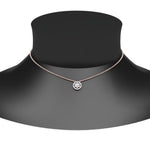 Load image into Gallery viewer, daisy-pendant-necklace-with-diamond-halo-in-FDPD10788-ANGLE1-NL-RG
